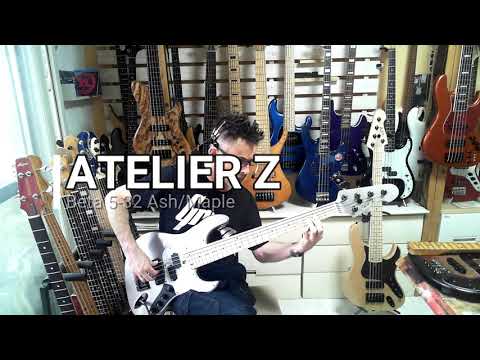 BASS DEMO: Atelier Z Beta 5-32 Medium Scale Bass Guitar Review