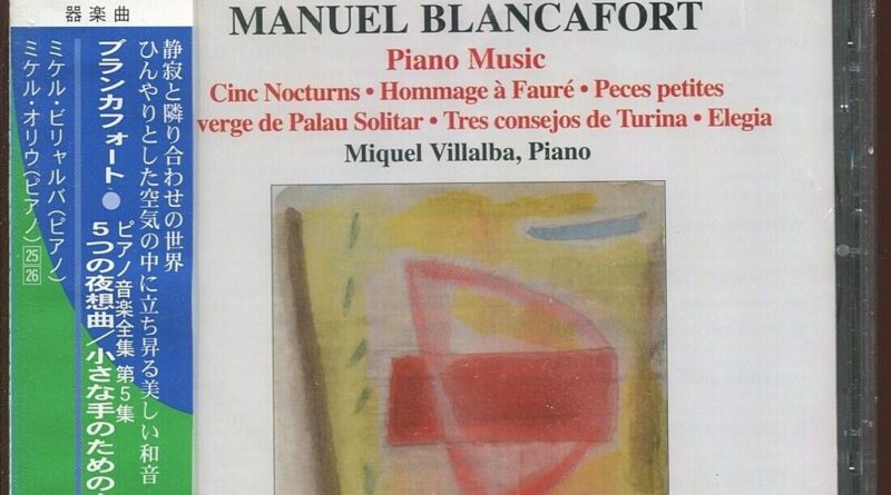 Cms2304-219 Product Naxos Mikel Villalba Et Al./Blancafort Five Nocturnes Pieces