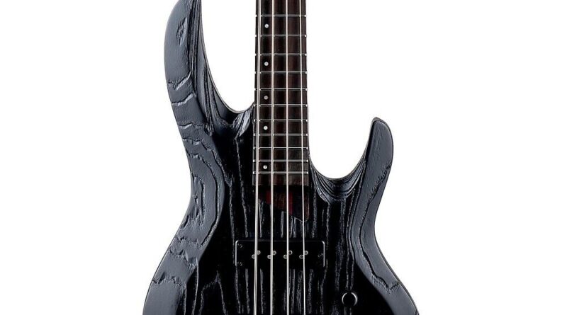 ESP LTD Mike Leon B-4 Electric Bass Guitar Black Blast