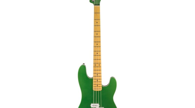 Fender Aerodyne Special Precision Bass Guitar, Maple FB, Speed Green Metallic