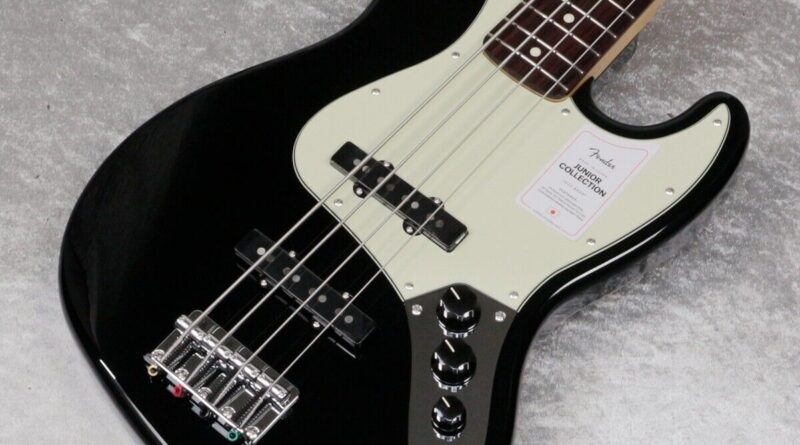 Fender Made in Japan Junior Collection Jazz Bass Black Electric Bass Guitar New