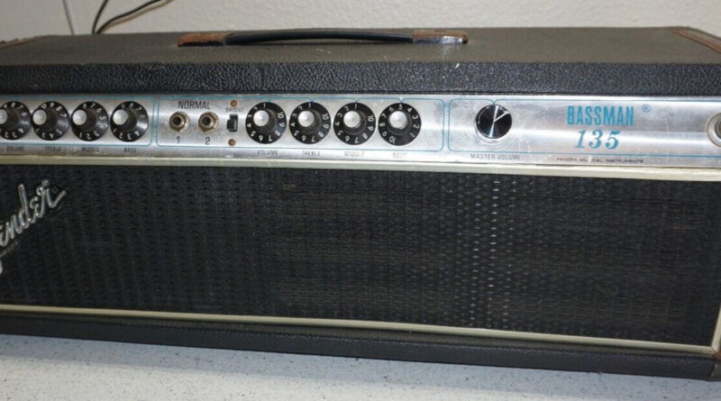 Fender Silverface Bassman 135 Watt 2 Channel Tube  Guitar Bass Amp