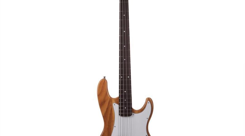 Glarry  Beginner Band 4 Strings Burning Fire Electric Bass Guitar for Student