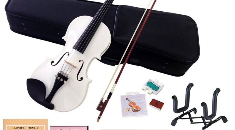 Hallstatt Violin 10-piece set with instruction book & DVD V-12/WH White