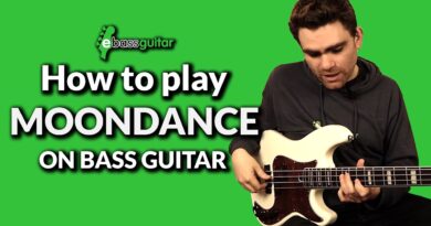 How To Play Moondance On The Bass Guitar