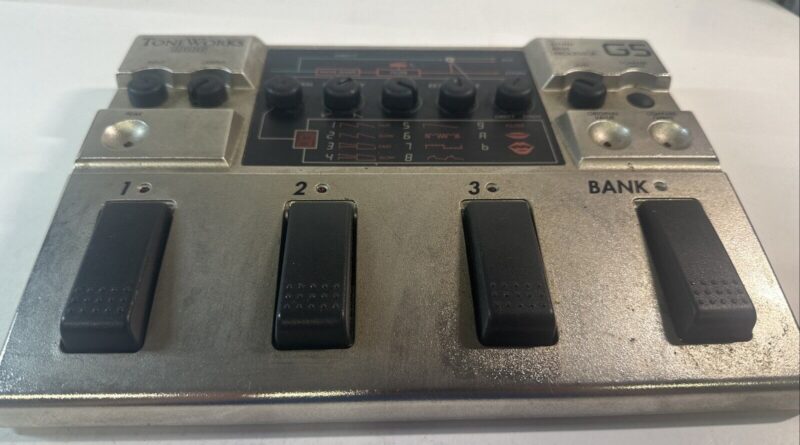 KORG TONEWORKS G5 ELECTRIC Bass Guitar Synth Processor Effect Pedal (UNTESTED)