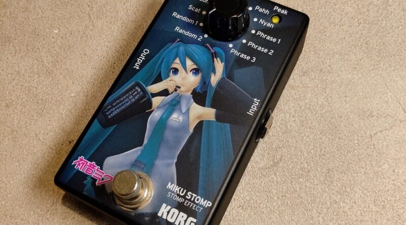 Korg Hatsune Miku Stomp Guitar Effect Pedal Compact Effector Tested [Rare]