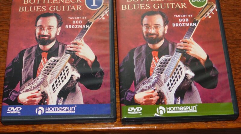 Learn to Play Bottleneck Blues Guitar - VOLs 1-3 -  3DVDs Bob Brozman w/booklets