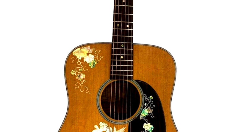 Love Angle Inlay Real Abalone Solid Maple Handmade Acoustic 6 String Guitar 3613