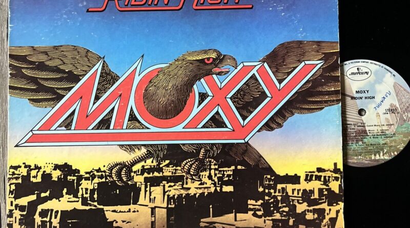 MOXY - Ridin' High  1977 Vinyl Record LP VG+ Mercury SRM-1-1161 CLASSIC ROCK