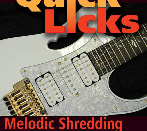 Melodic Shredding Quick Licks for Guitar Lessons Learn Steve Vai Style Video DVD