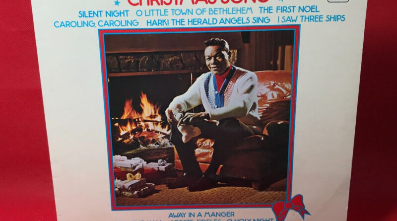 NAT KING COLE Christmas Song 1976 vinyl LP Silent Night Away In A Manger Holy