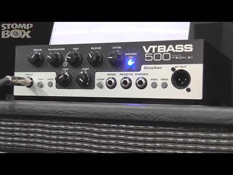 New Affordable Tech 21 VT Bass 500 Micro Amp Head & B112 Speaker Cabinet - Musikmesse 2015