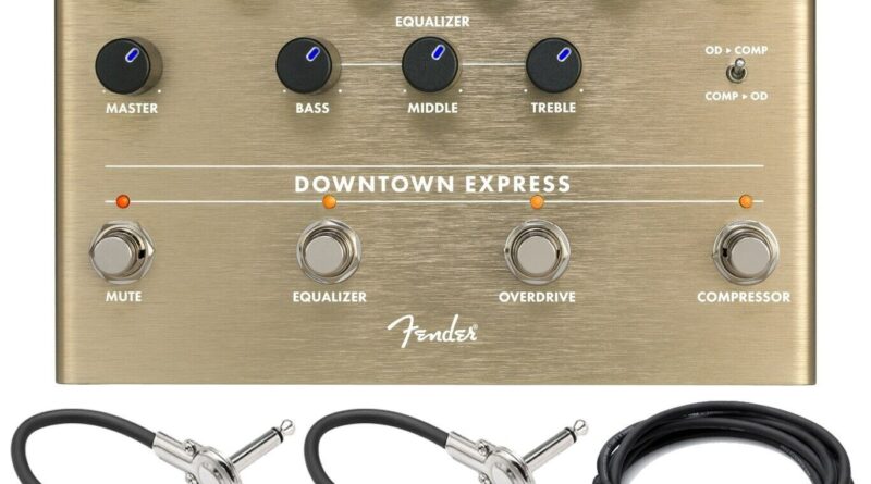 New Fender Downtown Express Bass Guitar Multi Effect Pedal