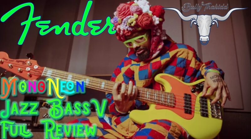 New Fender MonoNeon Jazz Bass V Unboxing and Full Review | This thing is NUTS!!!