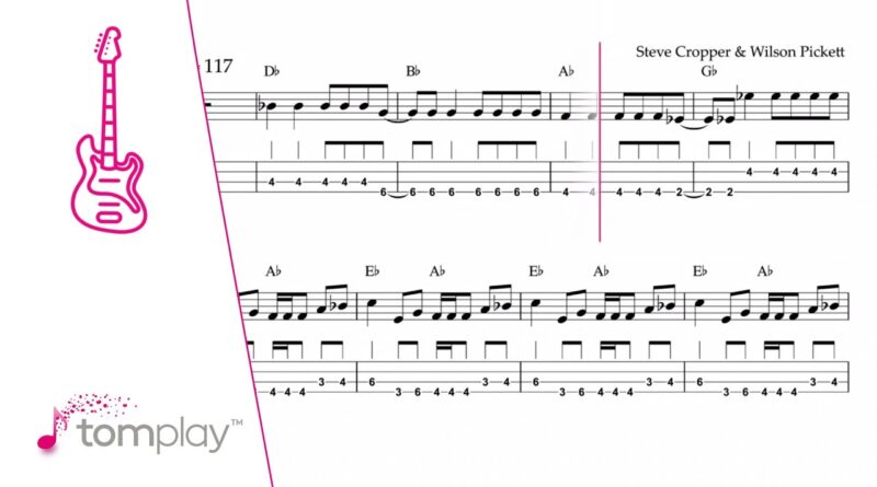 Pickett Wilson: The Commitments - In the Midnight Hour (Intermediate) - Bass Tabs with Play Along