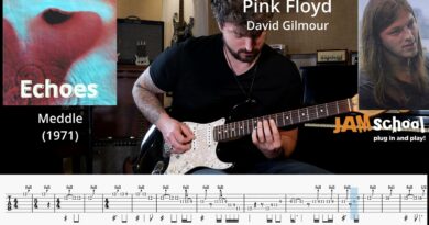 Pink Floyd Echoes David Gilmour Intro Guitar Solo with TAB