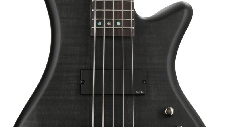 Schecter Stiletto Studio 5 Bass Guitar - See-Thru Black Satin