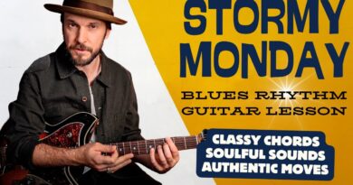 Stormy Monday; Blues Rhythm Guitar lesson. Must know chords & tricks. From T-Bone to Allman Brothers