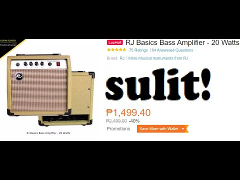 Unboxing and Testing - RJ 20-watt Bass Amp From Lazada