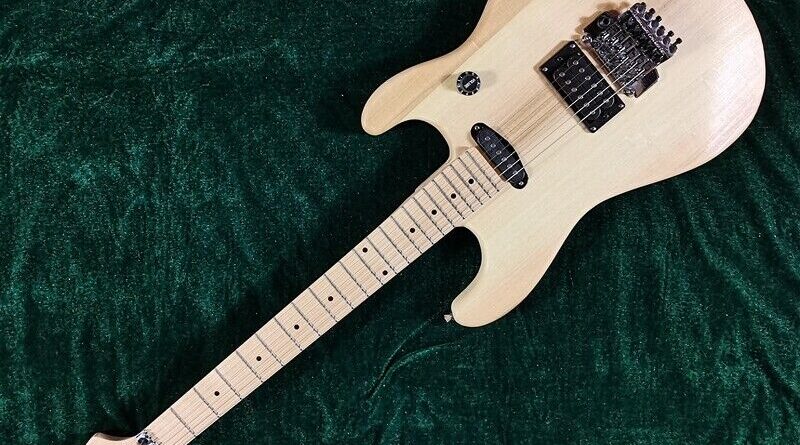 Unfinished Electric Guitar Solid Body Maple Fretboard DIY Maple Neck FR Bridge