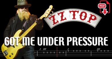 ZZ Top - Got Me Under Pressure (????Bass Tabs | Notation) @ChamisBass  #zztopbass #zztop #dustyhill