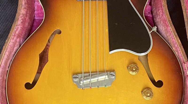 1958 Gibson EB-2 Thinline Bass Guitar