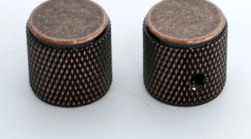 2pcs Bronze Guitar and Bass Control Knobs For Schecter,Ibanez,MusicMan,Fender