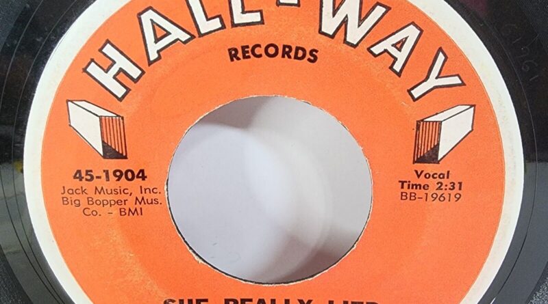 ALLEN REYNOLDS 45 She Really Lied/Just a Friend HALL-WAY doo wop Swamp Rock