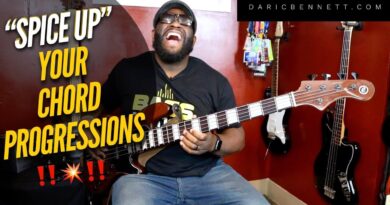 ALTERNATIVE CHORD PROGRESSIONS ON BASS ~ Daric Bennett’s Bass Lessons