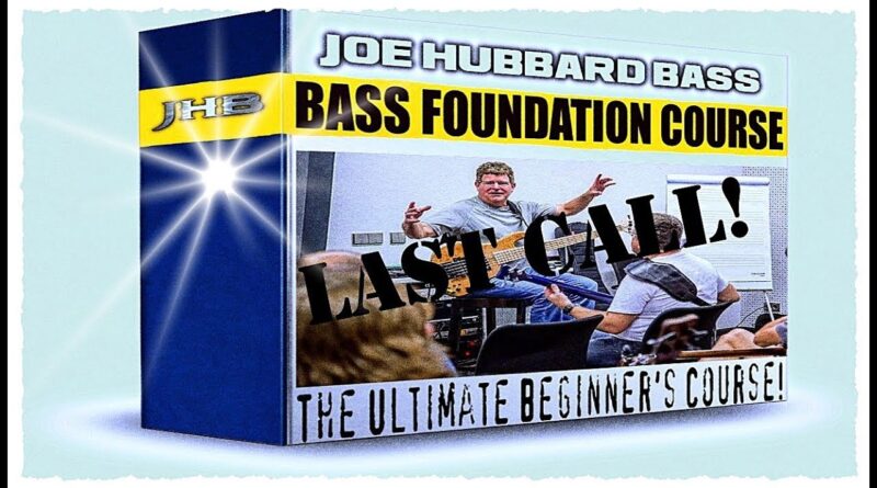 Are You a Beginner Bass Player?  Joe Hubbard Bass Lessons