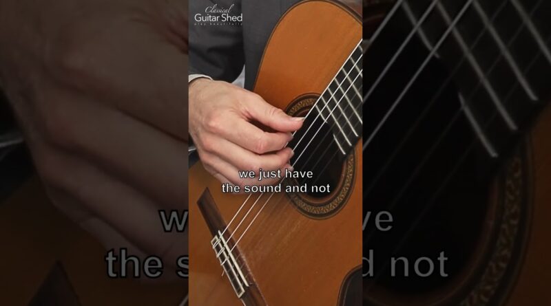 Banishing Bass String Scratches: Guitar Sound Tips #shorts  #classicalguitar #guitar #music