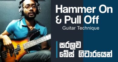 Bass Guitar Lesson -  Hammer On & Pull Off Technique