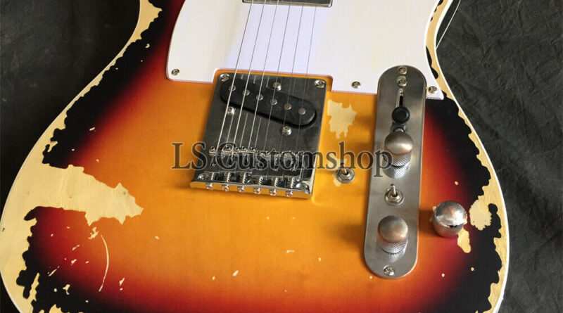 Custom 1961 Andy Summers' TL Aged Electric Guitar Vintage Relic 3-Color Sunburst