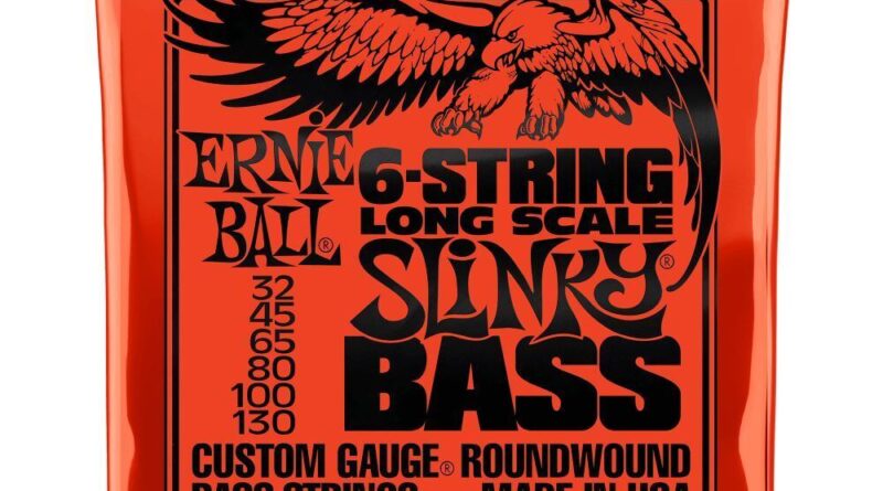 Ernie Ball 2838 Long Scale Slinky Nickel Wound 6 String Bass Guitar Strings