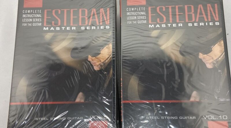 Esteban Instructional Complete Lesson 1-10 DVD’s For Steel String Guitar Sealed