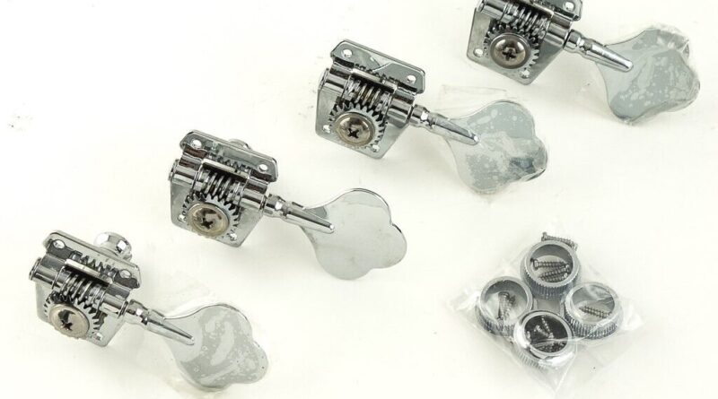 Fender Squier Affinity Jazz Bass TUNERS Chrome Guitar Parts.