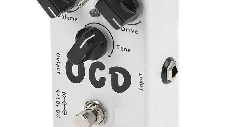 Hand-wired Guitar Effects Pedal Overdrive White Obsessive OCD Drive True Bypass