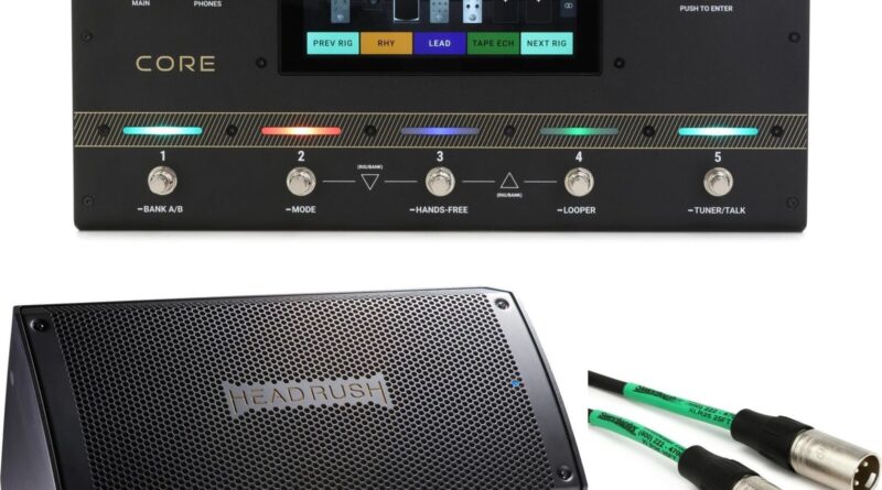 HeadRush Core Guitar Multi-effect/Amp Modeler/Vocal Processor Unit with 8"