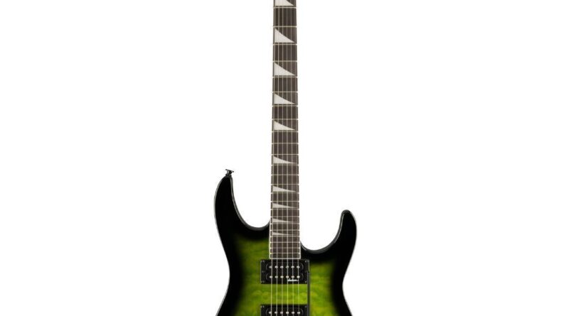 Jackson JS Series Dinky JS20 DKAQ 2PT Electric Guitar Transparent Green Burst