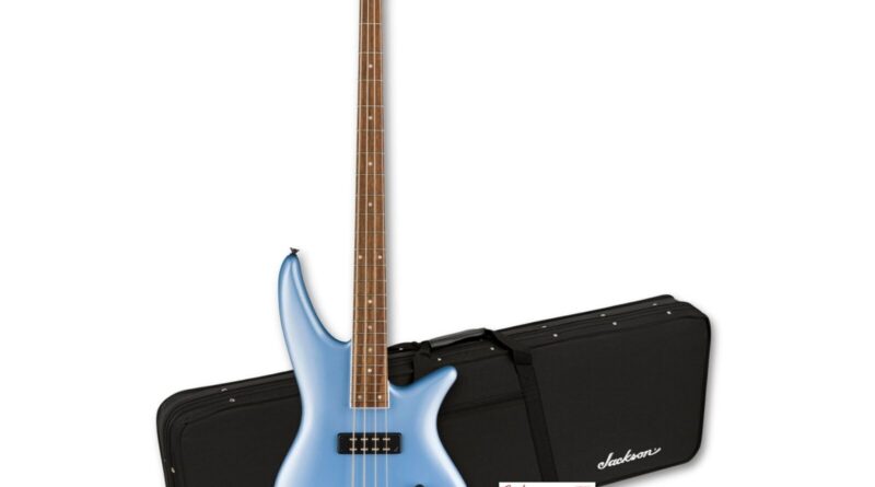 Jackson X Series Spectra Bass SBX IV Guitar Bass Guitar Blue Frost Bundle