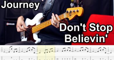 Journey - Don't Stop Believin'  // BASS COVER + Play-Along Tabs