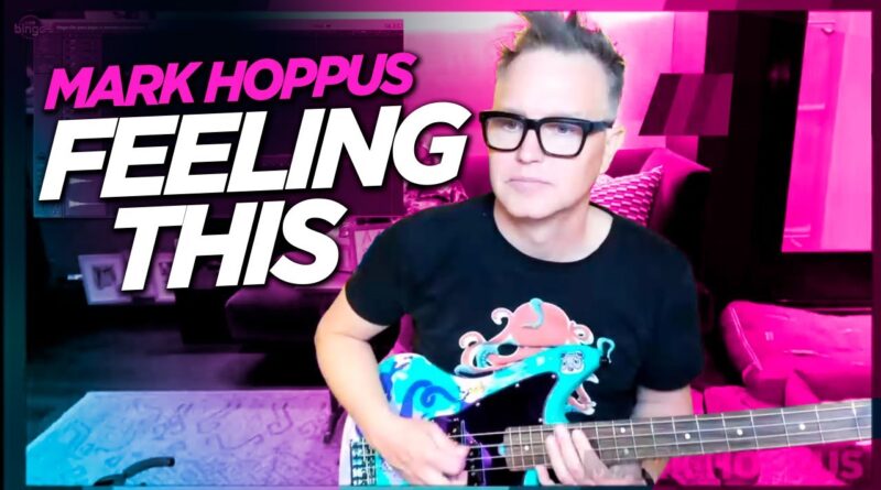 Mark Hoppus performs Feeling This (blink-182) - NEW BASS!