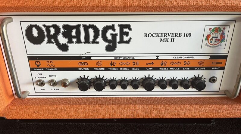 Orange Rockerverb 100 MK II 2-Channel 100-Watt Guitar Amp Head With Footswitch