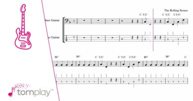 Rolling Stones: Start Me Up - Bass Tab with Play Along (Intermediate/Advanced Level)