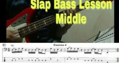 Slap bass Lesson intermediate exercise/ejercicio Slap nivel medio