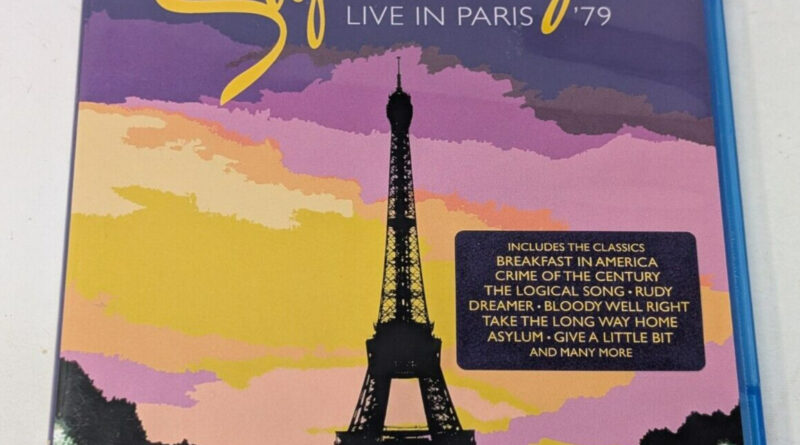 Supertramp Live In Paris 1979 Blu-ray Music Concert Movie Film 70s 1970s