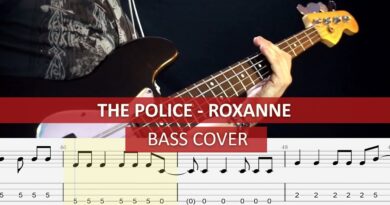 The Police - Roxanne / bass cover / playalong with TAB