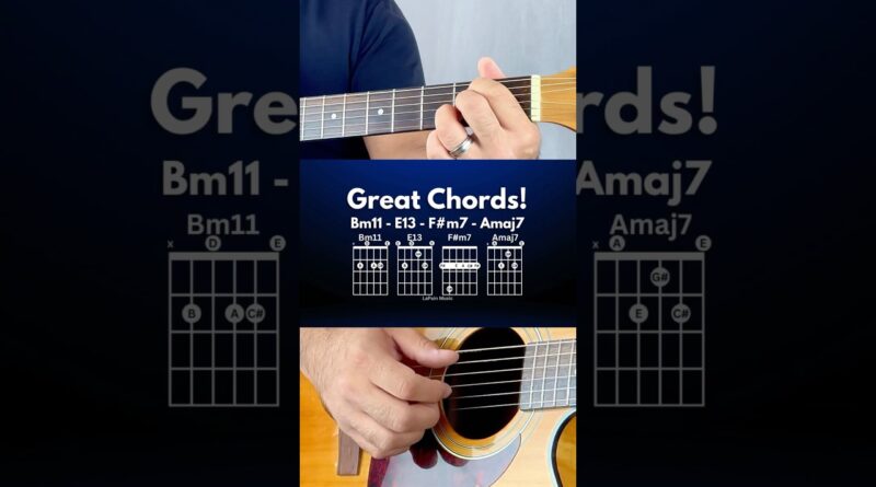 Try this great sounding chord progression with a cool vibe! Grab your guitar and play along!