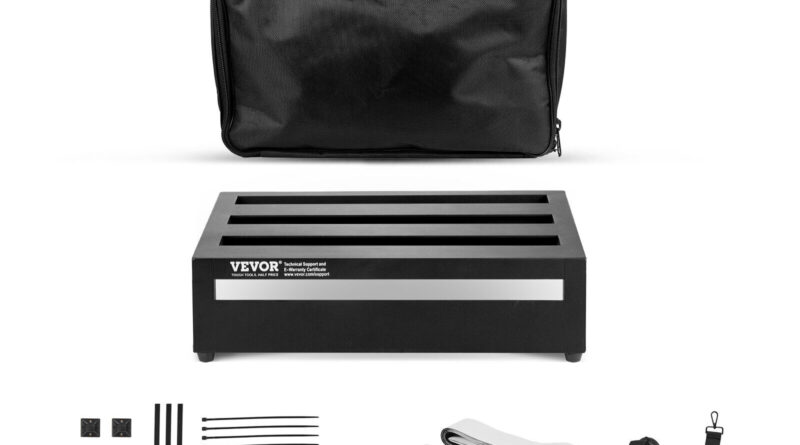 VEVOR Guitar Pedal Board 14'' x 11'' Aluminum Alloy 1.7 lbs Effects PedalBoard